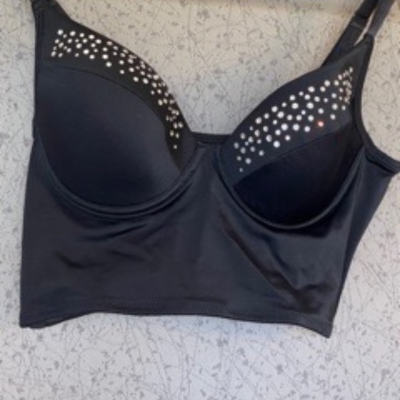 NWT Ivy Sky Swarovski® CRYSTAL BUSTIER in Black - Picture 3 of 9